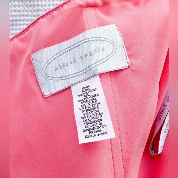 Alfred Angelo - Pink Coral Strapless Special Occasion Dress - Size 9 - Picture 13 of 15